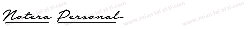 Notera Personal字体转换